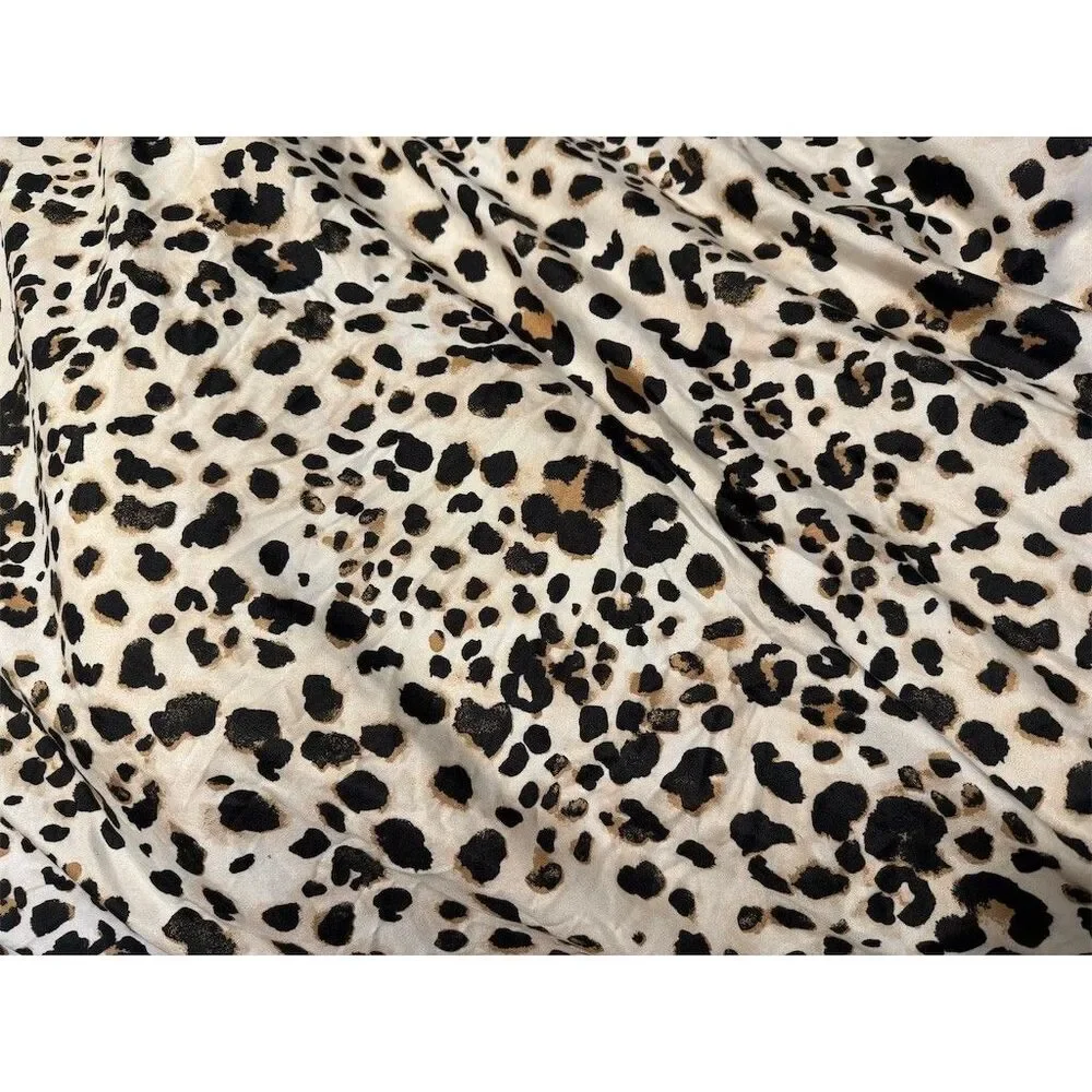 Betsy Johnson Comforter Set Queen Leopard Print Reversible w/ 2 Shams